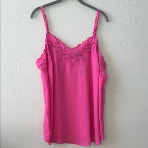 Pink Scalloped Camisole Top